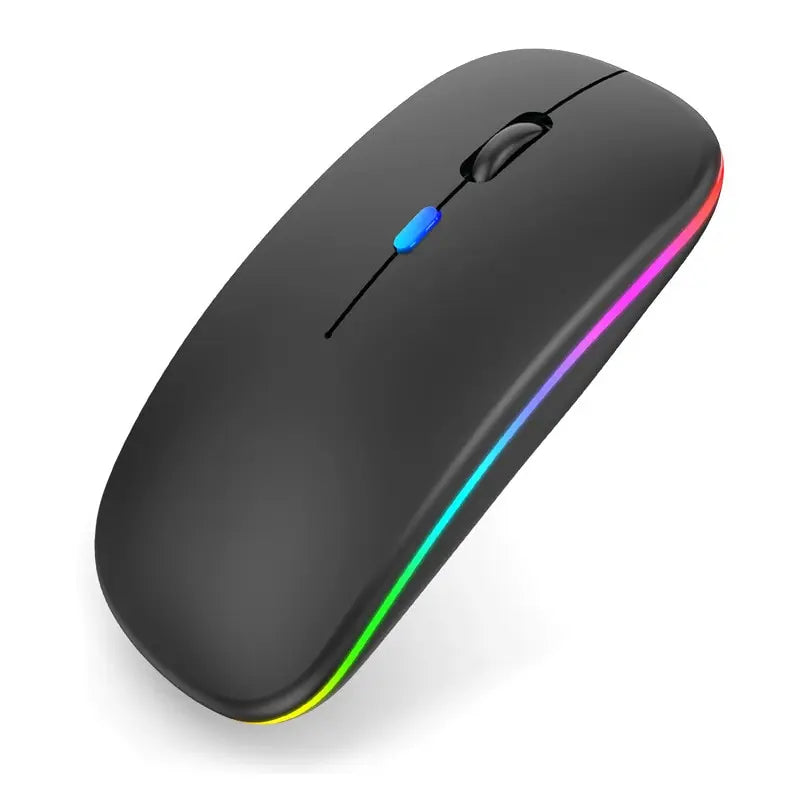 Mouse sem fio Bluetooth para Tablet, Celular e Computador com Recarga, Ilumunação Led